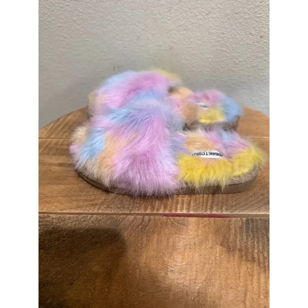 Minnetonka Lolo Unicorn Slipper rainbow girls size 2